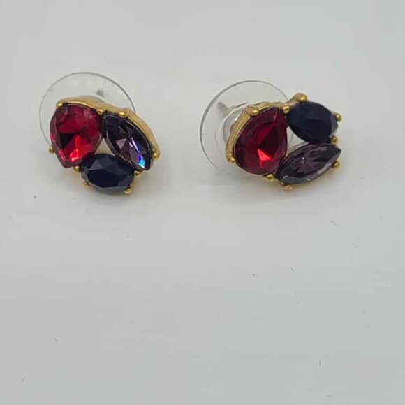 J Crew Colorful Cluster Stud Earrings - Picture 8 of 8